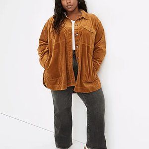 Madewell Plus Corduroy Yorkway Shirt-Jacket NWOT 2X
